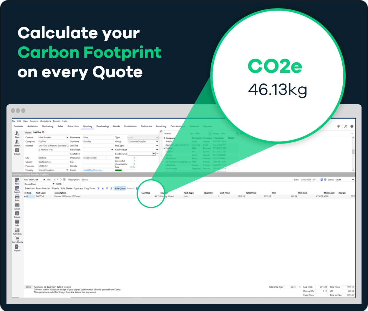 CarbonQuota Clarity Software Partnership